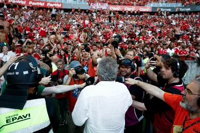 PORTO ALEGRE, RS, BRASIL, 07-12-2025: Internacional vs RB Bragantino, no Beira-Rio, pelo Brasileirão Série A 2025. Foto: Duda Fortes/Agência RBS<!-- NICAID(16182241) -->