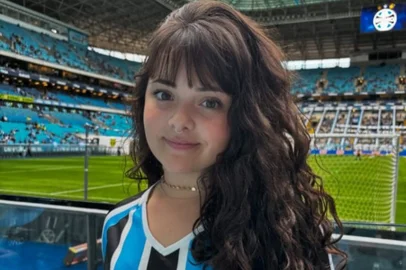 Gabrieli Medeiros, a Piratinha, torcedora do Grêmio.