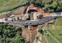 Ponte provisória na RS-474 em Santo Antônio da Patrulha é interditada por risco de novo desabamento