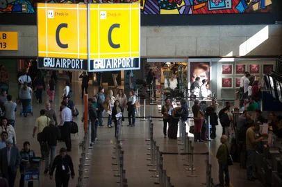 Aeroporto de Guarulhos, em São Paulo<!-- NICAID(10142918) -->