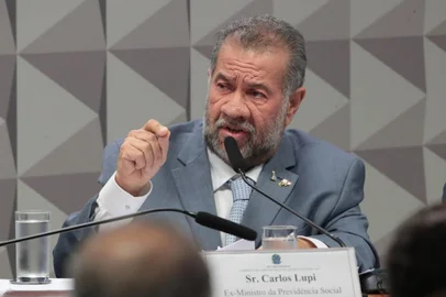 CPMI - INSS Oitiva. Ex-Ministro da Previdência Social, Carlos Lupi nesta segunda feira dia 8 de setembro<!-- NICAID(16119905) -->
