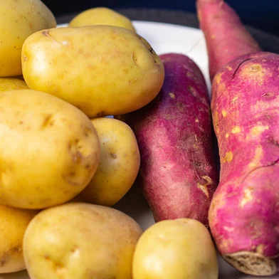 Batata inglesa e batata roxa - Foto: Valmir Fernando/stock.adobe.comFonte: 384397338<!-- NICAID(15527521) -->