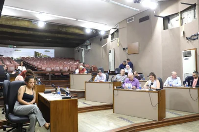 Câmara de vereadores de Caxias do Sul durante votações nesta sexta-feira (13/12)<!-- NICAID(15935686) -->