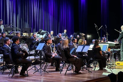 Matheus Lisbôa / Divulgação Orquestra Municipal de Sopros apresenta concerto dedicado à música brasileira no próximo domingo. 'Um Sopro de Brasil' ocorre no dia 21 de junho, no Teatro da FSG, com participação especial da cantora Ana Gazzola.<!-- NICAID(16308317) -->