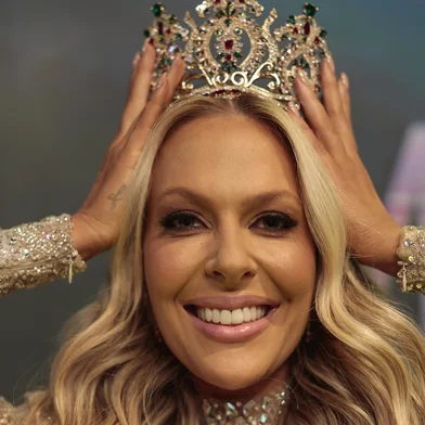 PORTO ALEGRE, RS, BRASIL - 2025.05.26 - Júlia Guerra, candidata de Soledade, é coroada Miss Universe Rio Grande do Sul 2026. (Foto: André Ávila/ Agência RBS)Indexador: Andre Avila<!-- NICAID(16046016) -->