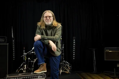 PORTO ALEGRE, RS, BRASIL, 27.09.2023: Humberto Gessinger faz show no Auditorio Araujo Vianna e lanca o disco "Quatro Cantos de um Mundo Redondo". Foto: Camila Hermes/Agencia RBS<!-- NICAID(15553208) -->