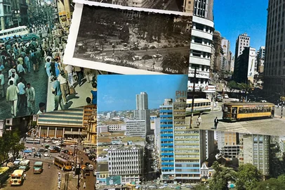 Leitora Noeli Foresti, 92 anos, enviou dezenas de cartões-postais ao Almanaque gaúcho.Porrto Alegre ainda no tempo dos bondes, que deixaram de circular em 1970.<!-- NICAID(16134059) -->