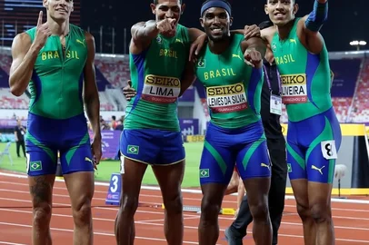 Brasil, atletismo, revezamento 4x400 m