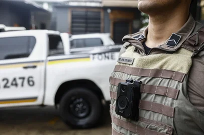 PORTO ALEGRE, RS, BRASIL - 2024.09.26 - o dia 30, a partir das 17h, em solenidade da Brigada Militar, as primeiras câmeras corporais serão incorporadas aos uniformes de PMs de Porto Alegre. (Foto: André Ávila/ Agência RBS)Indexador: Andre Avila<!-- NICAID(15877060) -->