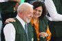 Brasília, 14/07/2023 O presidente Luiz Inácio Lula da Silva, acompanhado da ministra da Saúde, Nísia Trindade, durante sanção da lei do Mais Médicos. Fabio Rodrigues-Pozzebom/ Agência Brasil<!-- NICAID(15483256) -->