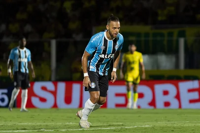 NOVORIZONTINO-VOLTA REDONDA: CAMPEONATO BRASILEIRO SÃ‰RIE B 2025Mirassol, SP, Brasil, 16/04/2025 - Mirassol vs Grêmio pela 4ª rodada do Campeonato Brasileiro Série A 2025 - Foto: Rainier Moura/Grêmio FBPA/DivulgaçãoEditoria: SPOLocal: Novo MirassolIndexador: Rainier Moura/RP FOTOPRESSSecao: MIRASSOLFotógrafo: MIRASSOL-GRÃŠMIO: CAMPEONATO BRA<!-- NICAID(16018717) -->