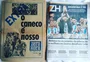 Tri na capa: leitor compartilha foto das manchetes dos mundiais em ZH 