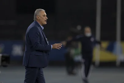 Brasil x Chile pelas quartas de final da Copa América 2021. Na foto: técnico Tite.Lucas Figueiredo/CBF