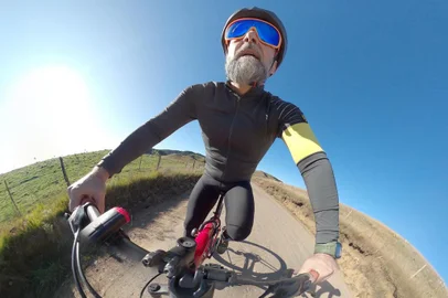 São José dos Ausentes, RS, Brasil - Na imagem eu pedalando no distrito de Silveira, nos campos de cima da serra, para coluna da Jornalista Juliana Bublitz.<!-- NICAID(15664165) -->