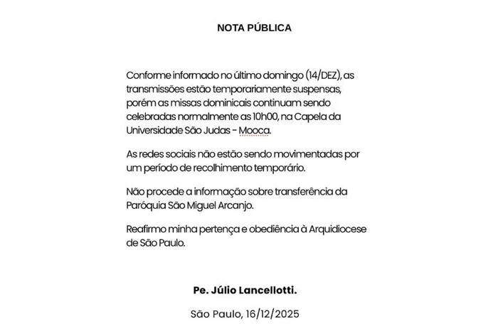 Padre Júlio Lancellotti / Reprodução