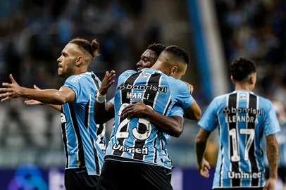 PORTO ALEGRE, RS, BRASIL, 10.05.2025: Grêmio e Bragantino. Brasileirão 2025. Fotos: Duda Fortes/Agencia RBSIndexador: Andre Avila<!-- NICAID(16034661) -->