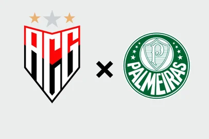 Atlético-GO x Palmeiras escudos