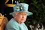 (FILES) In this file photo taken on June 13, 2020 Britain's Queen Elizabeth II attends a ceremony to mark her official birthday at Windsor Castle in Windsor, southeast England. - Queen Elizabeth II has a "sprained back" and will miss Sunday's Remembrance service -- her first planned public appearance since resting on medical advice, Buckingham Palace said. (Photo by TOBY MELVILLE / POOL / AFP)<!-- NICAID(14940613) -->