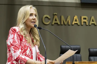 Ederson Nunes / CMPA / Divulgação Sessão Ordinária - Vereadora Vera Armando na tribuna (Foto: Ederson Nunes/CMPA- Uso público, resguardado o crédito obrigatório) <!-- NICAID(16187863) -->
