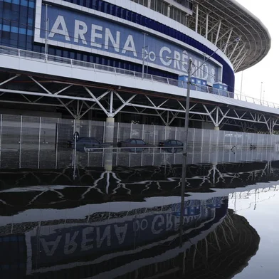 Porto Alegre, RS, Brasil, 18-05-2024: Áreas alagadas no entorno da Arena do Grêmio<!-- NICAID(15767419) -->