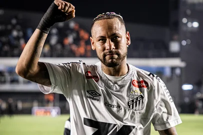 Neymar após vitória do Santos sobre o Flamengo por 1 a 0<!-- NICAID(16082297) -->