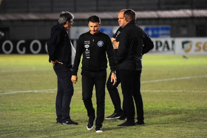 CAXIAS DO SUL, RS, BRASIL, 15/02/2024. Caxias x São José, jogo válido pela oitava rodada do Campeonato Gaúcho (Gauchão 2024) e realizado no estádio Centenário. (Porthus Junior/Agência RBS)<!-- NICAID(15681000) -->