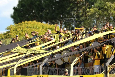 Torcedor no Estádio da Pedra Moura
