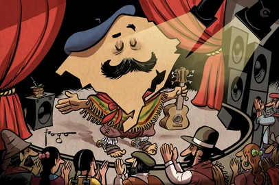 PORTO ALEGRE, RS, BRASIL, 08-09-2025: Ilustração para o especial A Música do Rio Grande. Foto: Gilmar Fraga / Agencia RBS<!-- NICAID(16119455) -->