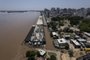 Porto Alegre, RS, Brasil - Chuvas extremas causam alagamento em toda a extensão da orla da capital.<!-- NICAID(15604351) -->