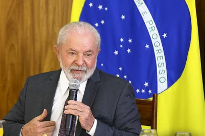Brasília (DF), 06/04/2023 - O presidente Luiz Inácio Lula da Silva durante café da manhã com jornalistas, no Palácio do Planalto. - Foto: Marcelo Camargo/Agência Brasil/Divulgação<!-- NICAID(15396593) -->