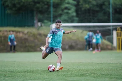 Treino do Juventude para o Gauchão 2026. Na foto, o lateral-direito Raí Ramos.<!-- NICAID(16215869) -->
