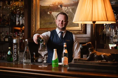 Carta de águas do Hotel Casa da Montanha, em Gramado, criada pelo sommelier Gustavo Buske.<!-- NICAID(16337925) -->