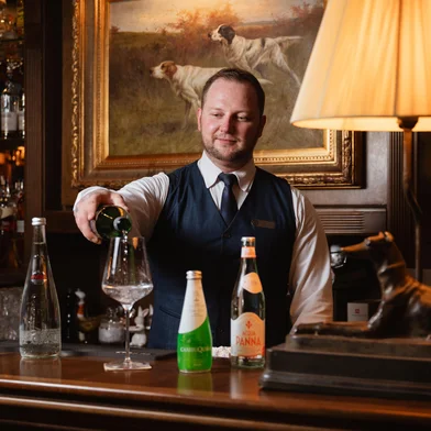 Carta de águas do Hotel Casa da Montanha, em Gramado, criada pelo sommelier Gustavo Buske.<!-- NICAID(16337925) -->