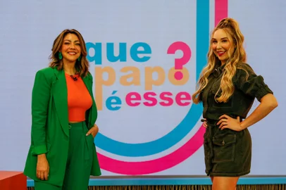 PORTO ALEGRE, RS, BRASIL, 06.10.2022: Retratos da apresentadoras Cris SIlva e Mari Araújo para o "Programa Que Papo é Esse?" da RBSTV. Foto: Camila Hermes/Agencia RBS<!-- NICAID(15228137) -->
