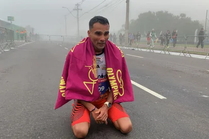 Fabio Jesus, vencedor da meia-maratona de Porto Alegre em 2025. 40ª edição da Maratona Internacional de Porto Alegre<!-- NICAID(16054662) -->