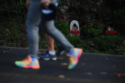 FARROUPILHA, RS, BRASIL, 26/05/2023. 144ª Romaria de Caravaggio em Farroupilha. (Bruno Todeschini/Agência RBS)Indexador: BTK<!-- NICAID(15439199) -->