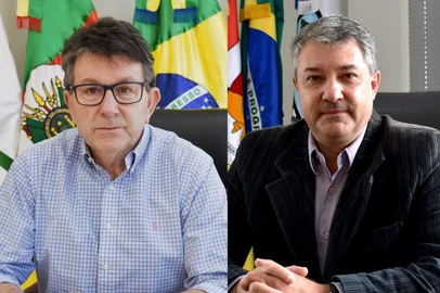 Prefeitos de Veranópolis, Waldemar De Carli, e Nova Petrópolis, Jorge Darlei Wolf<!-- NICAID(15249222) -->