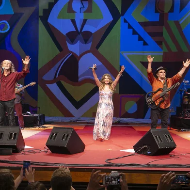 Elba Ramalho, Alceu Valença e Geraldo Azevedo apresentam O Grande Encontro em Porto Alegre<!-- NICAID(15191909) -->