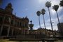 PORTO ALEGRE, RS, BRASIL, 09-03-2021: Começou hoje a revitalização da Fonte Talavera e seu entorno, na Praça Montevideu, em frente ao Paço Municipal (FOTO FÉLIX ZUCCO/AGÊNCIA RBS, Editoria de Porto Alegre).<!-- NICAID(14731003) -->