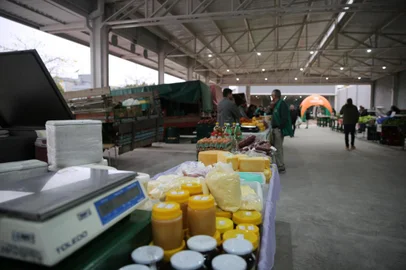 Novo pavilhão para feiras de produtores rurais é inaugurado em Farroupilha.<!-- NICAID(15860571) -->