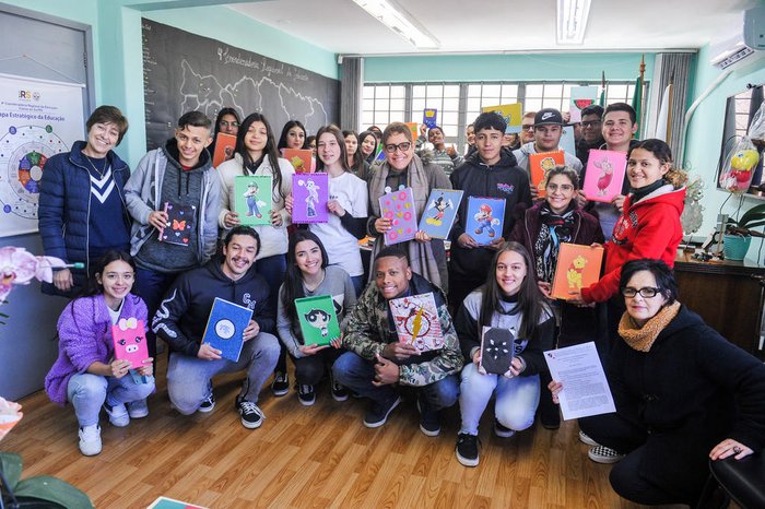 Mobilização contou com o apoio de todos os estudantes 