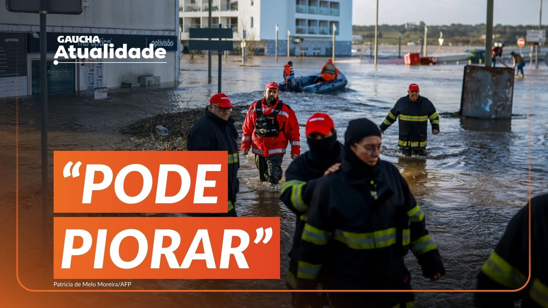 Tempestades provocam enchentes e estragos em Portugal e Espanha