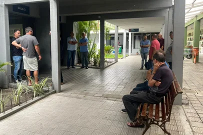 Gabriel Veríssimo / Grupo RBS velório de homem morto pela BM em Pelotas<!-- NICAID(16205194) -->