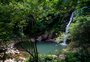 Trilha para chegar nas cachoeiras da Chapada dos Vaga-lumes atrai turistas aventureiros ao Litoral Norte