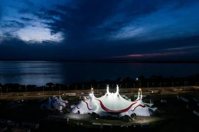 PORTO ALEGRE, RS, BRASIL - 2023.05.26 - Mirage Circus, o circo do ator Marcos Frota, terá temporada de apresentações em Porto Alegre a partir de 1° de Junho. (Foto: André Ávila/ Agência RBS)<!-- NICAID(15439896) -->
