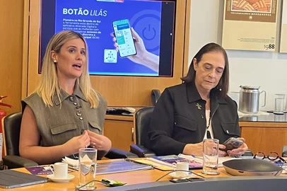 Primeira-dama de Alvorada, Thaísa Martello, e diretora da Unesco no Brasil, Marlova Jovchelovitch Noleto<!-- NICAID(16389327) -->