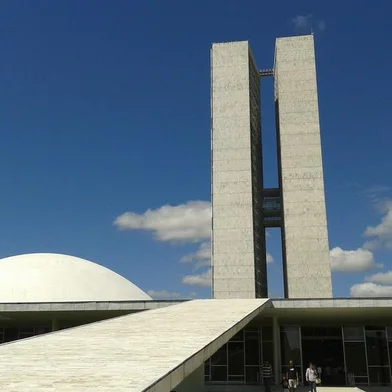 O Senado Federal está sediado na cúpula côncova, voltada para baixo, em cima do prédio principal do Congresso, ao lado das torres que o separam da cúpula convexa, voltada para cima, onde fica a Câmara dos Deputados. O complexo foi projetado pelo arquiteto Oscar Niemeyer e, em 2007, tombado como patrimônio nacional pelo Iphan.<!-- NICAID(12176127) -->