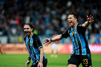 PORTO ALEGRE, RS, BRASIL, 03-09-2026: Grêmio vs Internacional, clássico GreNal nº454, pelo jogo de volta das Quartas-de-Final da Copa do Brasil 2026. O jogo ocorre na Arena, em Porto Alegre. Foto: Duda Fortes/Grupo RBS<!-- NICAID(16359180) -->