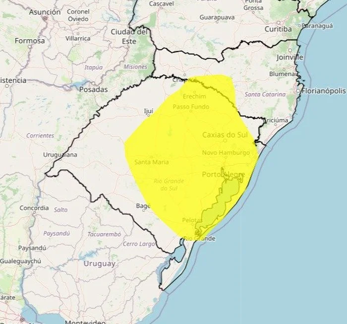 Instituto Nacional de Meteorologia (Inmet) / Reprodução Instituto Nacional de Meteorologia (Inmet) / Reprodução