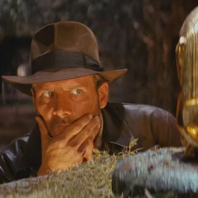 Harrison Ford como Indiana Jones em Os Caçadores da Arca Perdida/Raiders of the Lost Ark (1981), de Steven Spielberg<!-- NICAID(14798316) -->